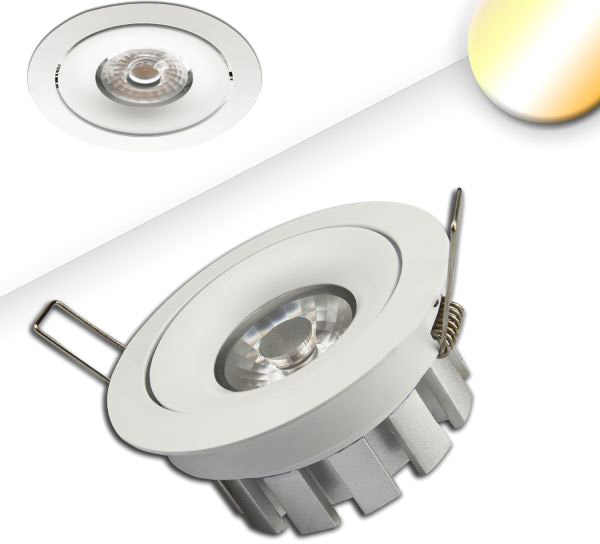 ISOLED LED Einbaustrahler SUNSET, weiß, 15W, 45°, 2200-3100K, Dimm-to-warm ISOLED LED Einbaustrahler SUNSET, weiß, 15W, 45°, 2200-3100K, Dimm-to-warm von ISOLED