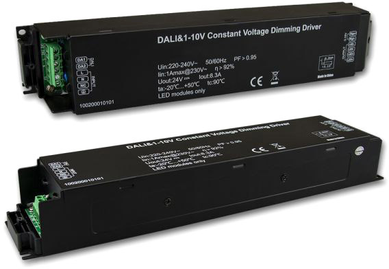 ISOLED LED PWM-Trafo 24V/DC, 0-200W, IP20, 1-10V/Push/DALI dimmbar von ISOLED