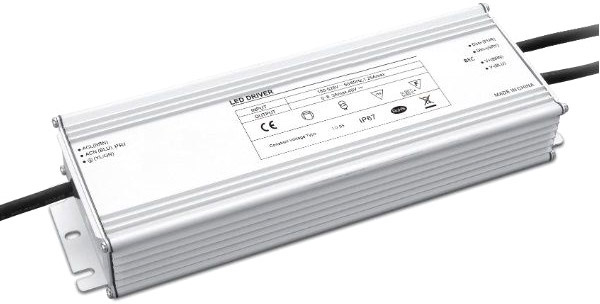ISOLED LED PWM-Trafo 24V/DC, 0-240W, 1-10V dimmbar, IP67 von ISOLED