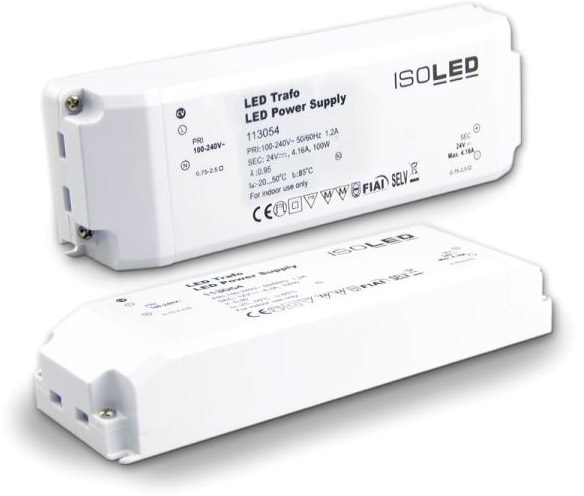ISOLED LED Trafo 24V/DC, 0-100W, SELV von ISOLED