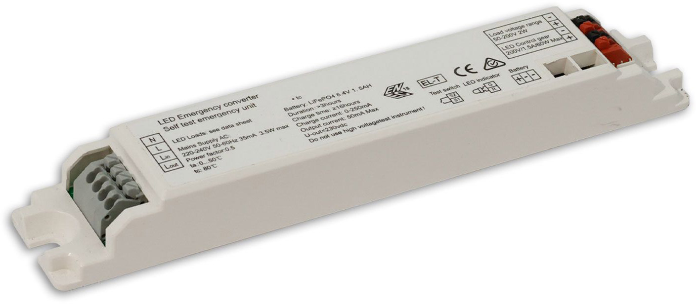 ISOLED Notlicht-Upgrade mit LiFePO4 3000mAh Akku, 4W (10-50V DC) von ISOLED