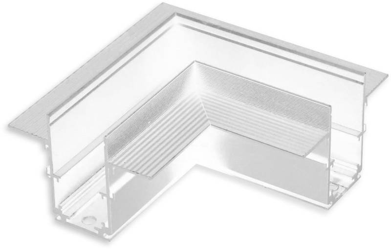 ISOLED Track48 Eckschiene 90° horizontal für Trockenbauschiene, weiß, nicht stromführend von ISOLED