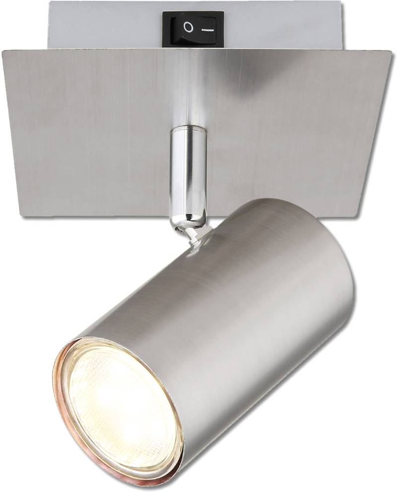 ISOLED Wandleuchte nickel matt, mit Schalter, 1xGU10 Fassung, exkl. Leuchtmittel von ISOLED