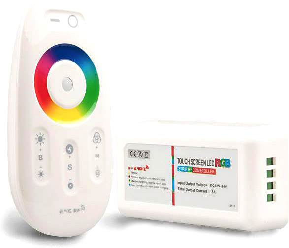 ISOLED Wireless Touch RGB PWM-Controller mit Funk-Fernbedienung 2.4GHz, 12-24V DC 3x4A ISOLED Wireless Touch RGB PWM-Controller mit Funk-Fernbedienung 2.4GHz, 12-24V DC 3x4A von ISOLED