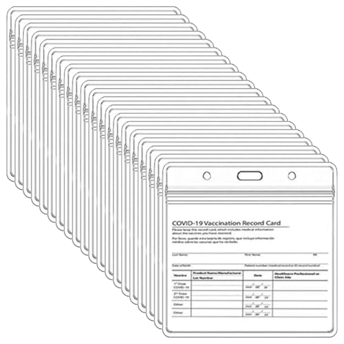 20pcs Sozialversicherungskartenschutz 5x4 '' wasserdicht von ISOYTERO