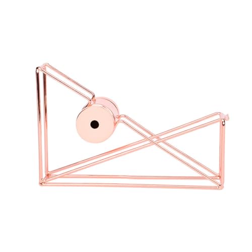 Drahtklebebandspender Roségold Metall Tape Tape Halter Desktop -Rollspender Spender Drahtklebebandspender Roségold Metall Tape Tape Halter Desktop -Rollspender Spender von ISOYTERO