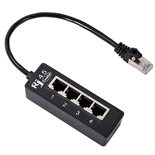 ISTOVO 1 St RJ45 LAN- 4 i 1 RJ45 LAN-Anschlusskabel 1 Stecker bis 4 LAN-Ports für Netzwerk-Erweiterungszubehör von ISTOVO