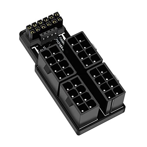 ISTOVO FüR RTX 4090 4080 Grafikkarte ATX3.0 4X8Pin 12+4Pin Netzteil 180 Grad Abgewinkelter Stecker für Stromversorgungskabel,A von ISTOVO