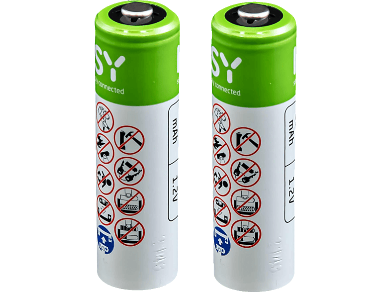 ISY IAB-1003 AAA Batterie, 1.2 Volt, 800 mAh 2 Stück von ISY