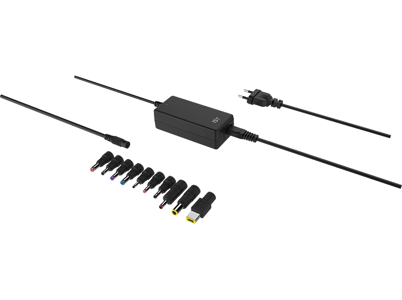 ISY IAC-4501 Notebook-Netzteil Universal, Schwarz von ISY