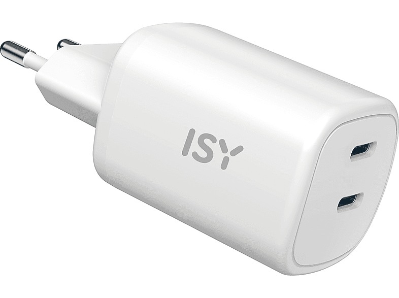ISY IAC-5065-1 GaN Ladegerät Universal, Weiß von ISY