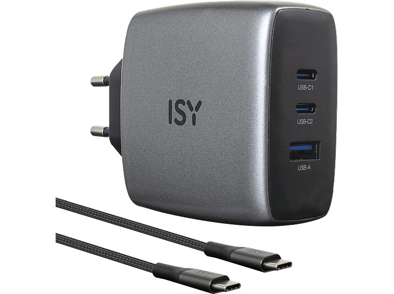 ISY IAC-5100-GY GAN Ladegerät universal, Grau ISY IAC-5100-GY GAN Ladegerät universal, Grau von ISY