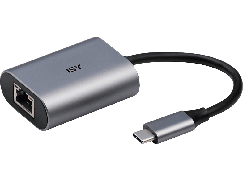 ISY IAD 1010-C USB Adapter, Silber von ISY