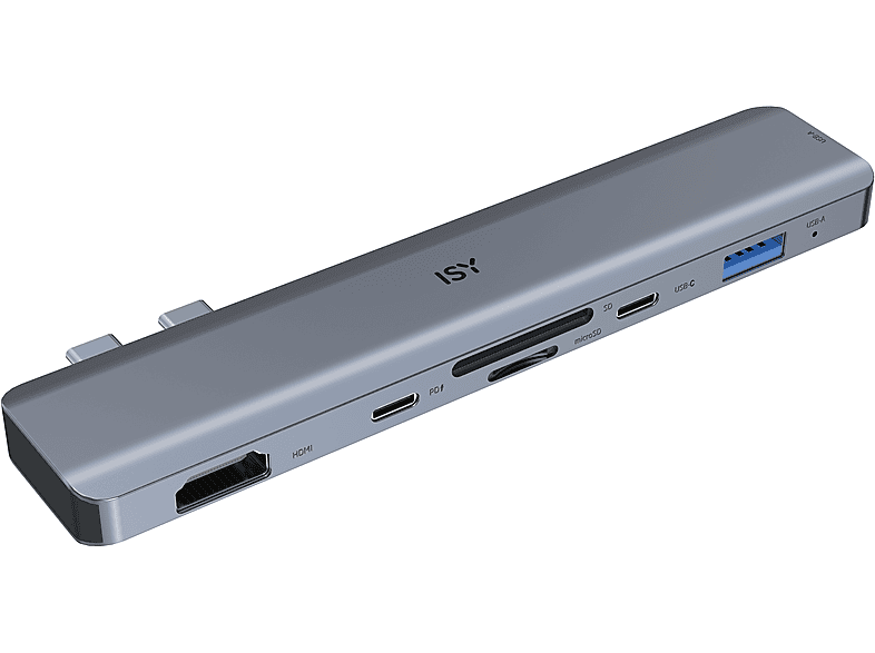 ISY IAD 1021-1 Multiport - Adapter, Silber von ISY