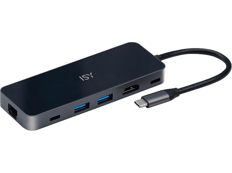 ISY IAD-1024 USB-C Adapter, Silber/Aluminium von ISY