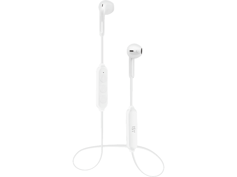 ISY IBH-3700-1-WT, In-ear Kopfhörer Bluetooth Weiß von ISY