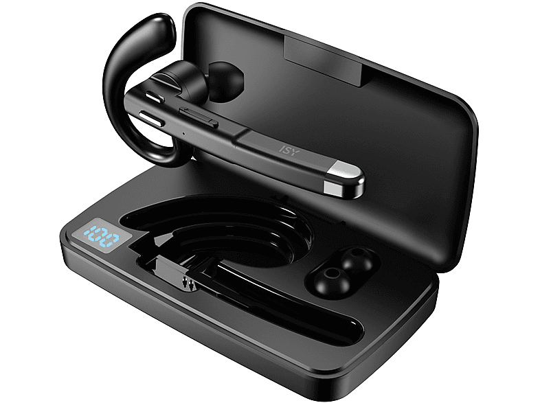 ISY IBO-3000 mit Ladecase, In-ear Headset Bluetooth Schwarz von ISY