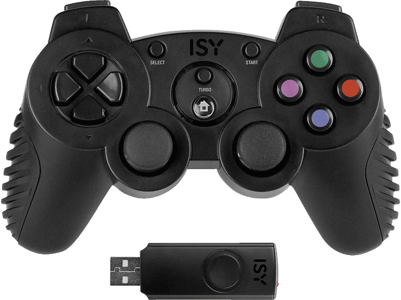 ISY IC-4000-3 Wireless PS3, Gamepad, Schwarz von ISY