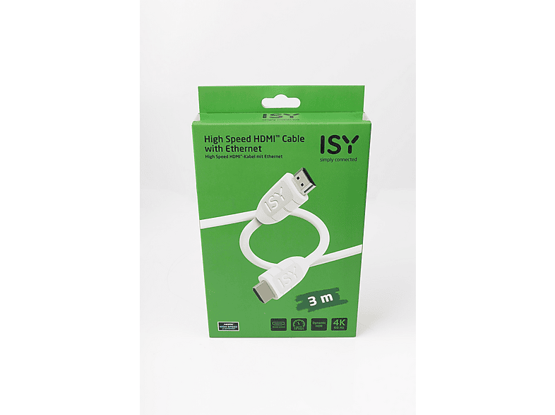 ISY IC-7004 HDMI 2.0 Kabel 3m Zubehör für Xbox Series X, Weiß ISY IC-7004 HDMI 2.0 Kabel 3m Zubehör für Xbox Series X, Weiß von ISY