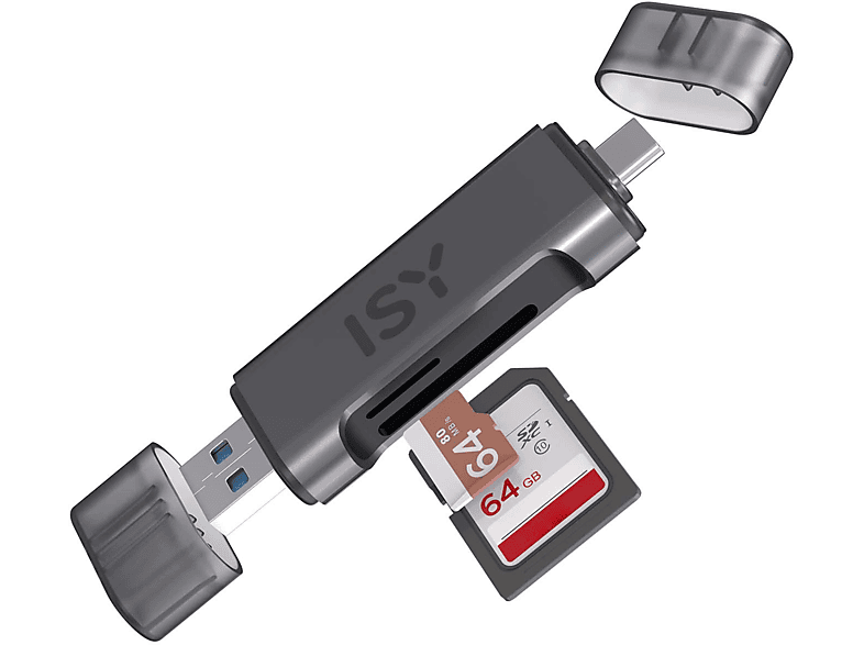 ISY ICR-6000 2-in1-USB-Kartenleser von ISY