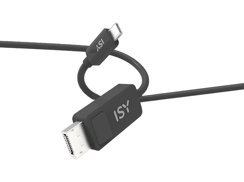 ISY IDP 4015 1.5M USB-C Display Port Kabel, Schwarz von ISY