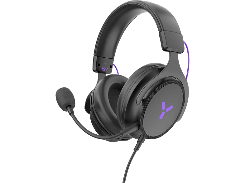 ISY IGH-2000, Over-ear Gaming Headset Schwarz von ISY