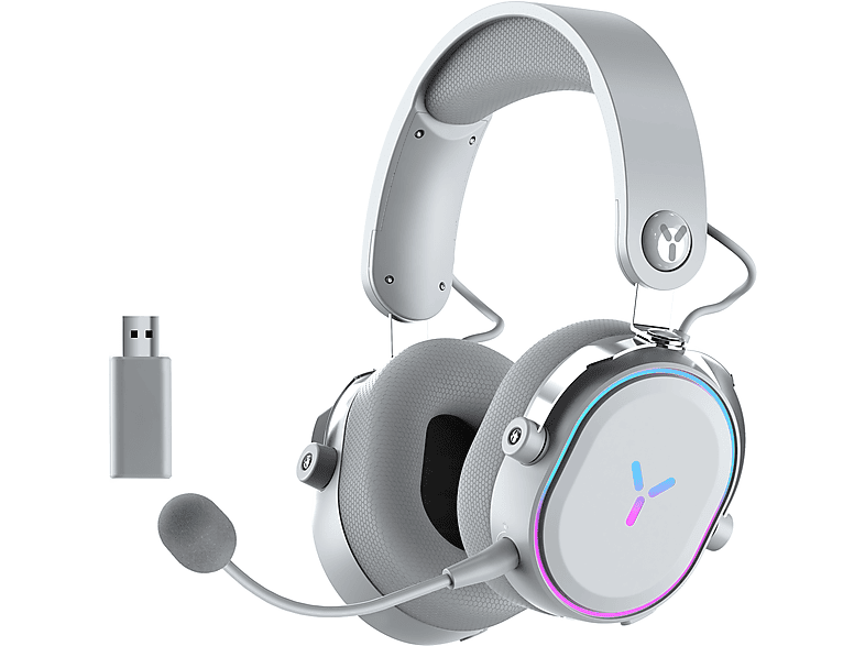 ISY IGH-4000 wireless, On-ear Gaming Headset Weiß von ISY