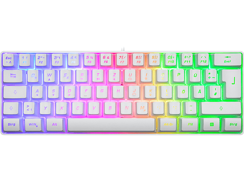 ISY IGK 3500-WT, Gaming Tastatur, Rubberdome, Sonstiges, kabelgebunden, Weiß von ISY