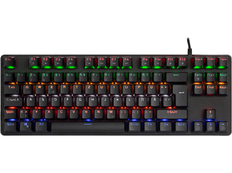 ISY IGK-4000 TKL, Gaming Tastatur, Mechanisch, Sonstiges, Kabelgebunden, Schwarz von ISY