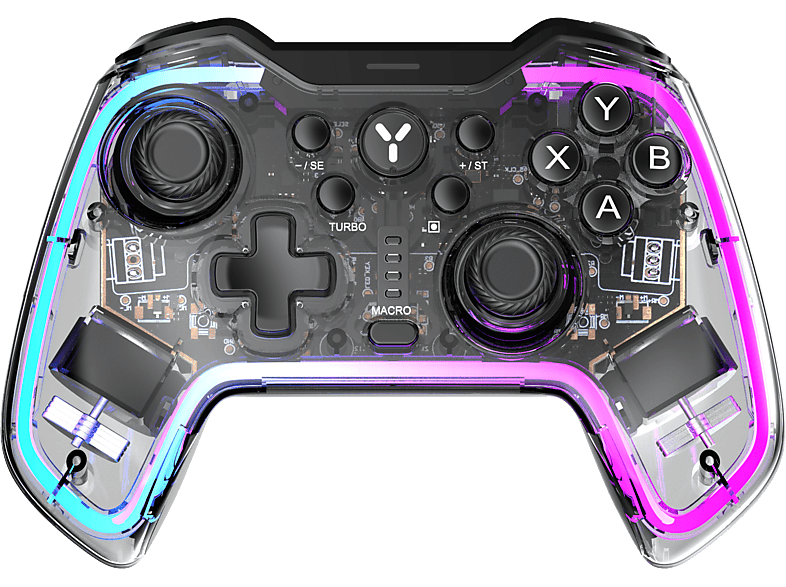 ISY IGP-2000-TP kabelloser Gaming Controller Transparent für Plattformübergreifend ISY IGP-2000-TP kabelloser Gaming Controller Transparent für Plattformübergreifend von ISY