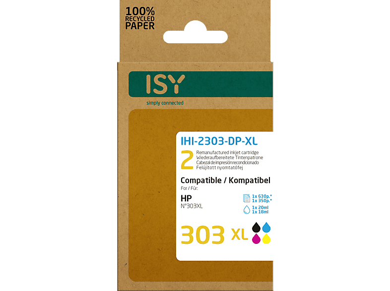 ISY IHI-2303-DP-XL Tintenpatrone Mehrfarbig ISY IHI-2303-DP-XL Tintenpatrone Mehrfarbig von ISY