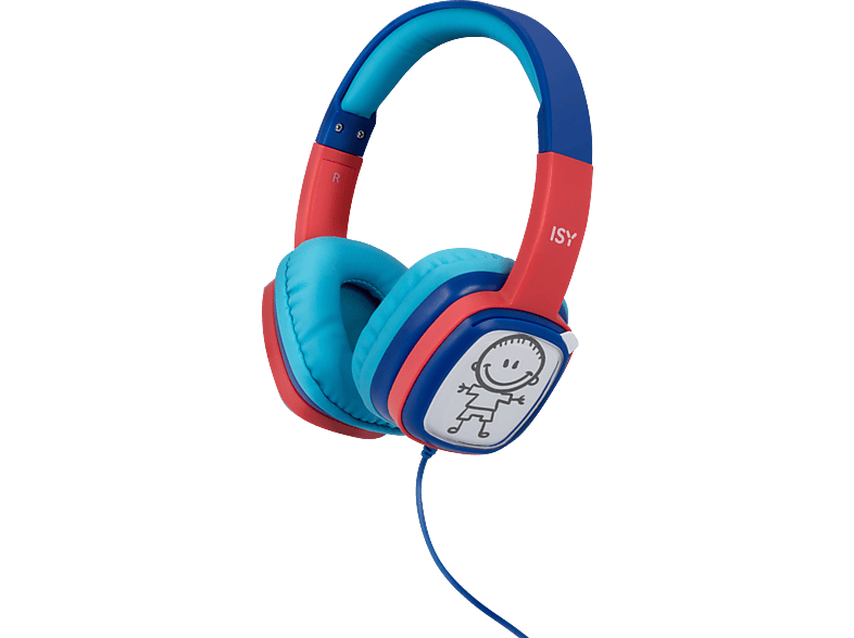 ISY IHP-1001-BL, On-ear Kopfhörer Blau von ISY