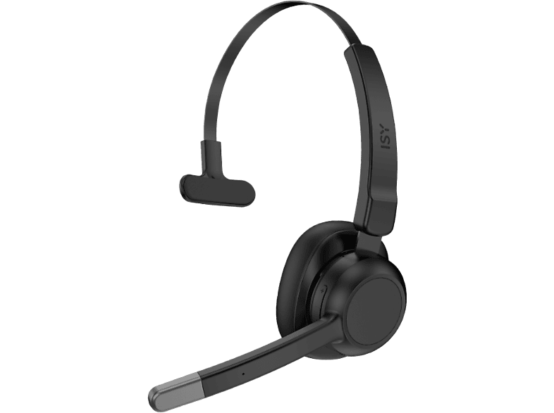 ISY IHS-8000, Over-ear Wireless Mono Bluetooth Headset Schwarz von ISY