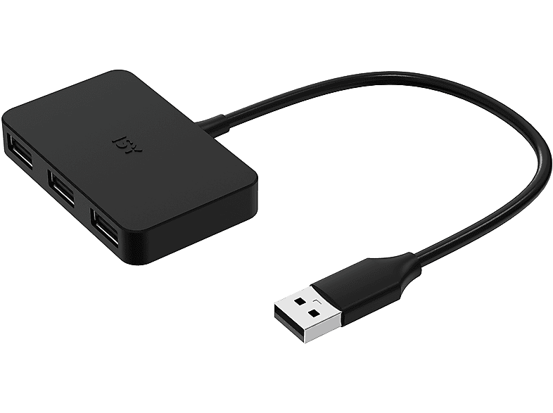 ISY IHU 1002, USB Hub, Schwarz von ISY