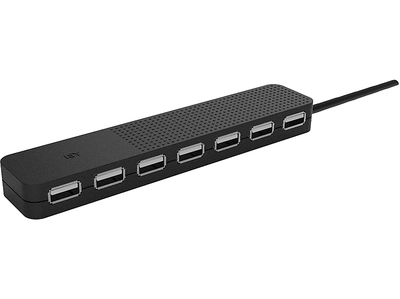 ISY IHU 3001-2, USB-Hub, Schwarz von ISY