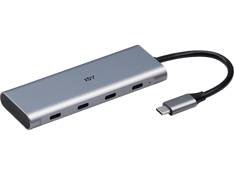 ISY IHU-5400 USB-C Adapter, Silber von ISY