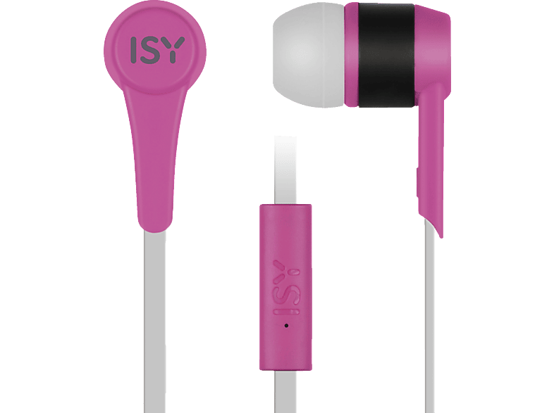 ISY IIE-1101-PI, In-ear Kopfhörer Pink ISY IIE-1101-PI, In-ear Kopfhörer Pink von ISY