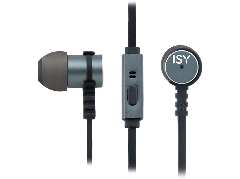 ISY IIE-3000 Metal, In-ear Kopfhörer Grau von ISY