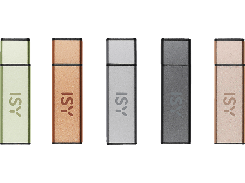 ISY IMU-2300 USB Stick, 32 GB, 12 MB/s, Mehrfarbig von ISY