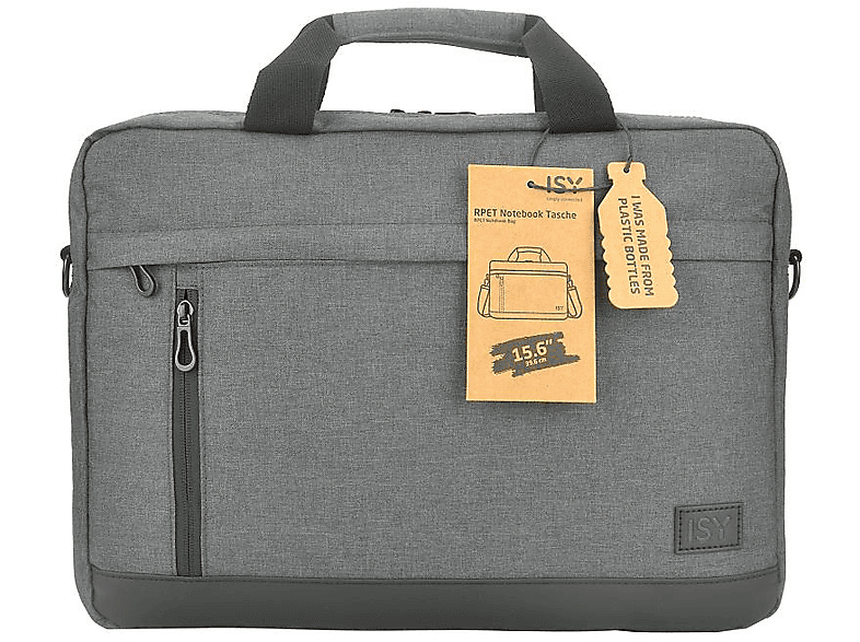 ISY INB 2156-1-GY Notebooktasche Umhängetasche für Universal recyceltes Polyethylenterephthalat, Grau ISY INB 2156-1-GY Notebooktasche Umhängetasche für Universal recyceltes Polyethylenterephthalat, Grau von ISY