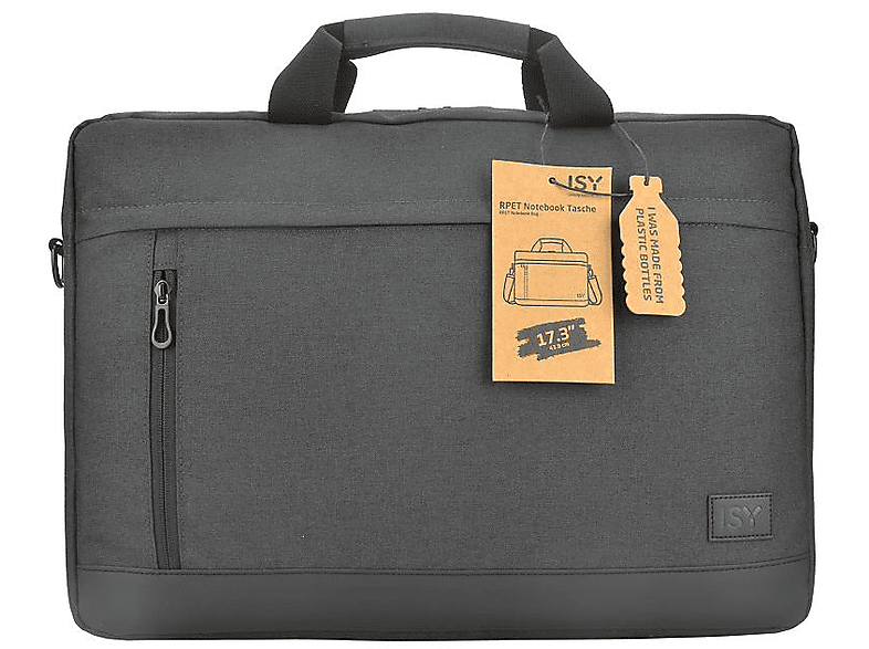 ISY INB 2173-1-BK Notebooktasche Umhängetasche für Universal recyceltes Polyethylenterephthalat, Schwarz ISY INB 2173-1-BK Notebooktasche Umhängetasche für Universal recyceltes Polyethylenterephthalat, Schwarz von ISY