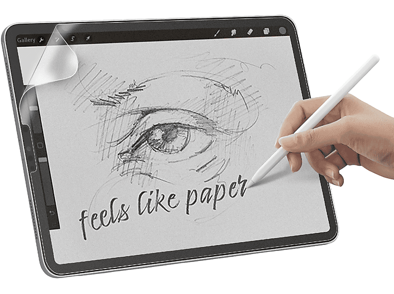 ISY IPG-6200 Paperfeel Schutzfolie (für Apple iPad Air 10.9", 4. Gen (2020), 5. (2022) & Pro 11", 1. (2018), 2. 3r.Gen (2021), (2022)) von ISY