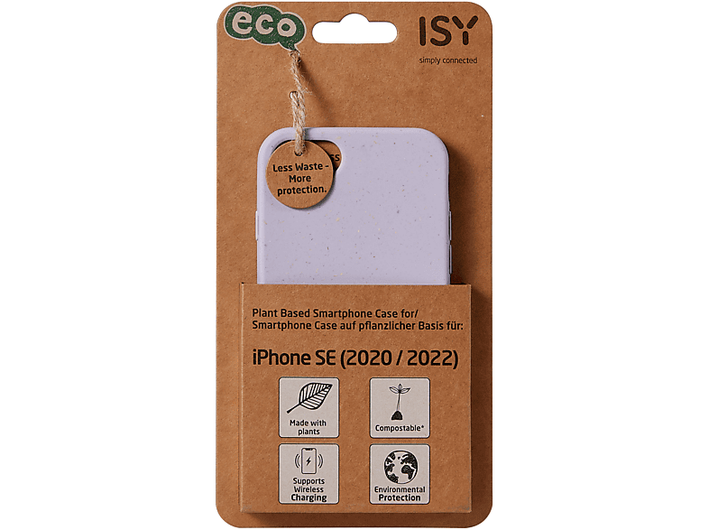 ISY ISC-6006, Biocase, Backcover, Apple, iPhone SE, Violett von ISY