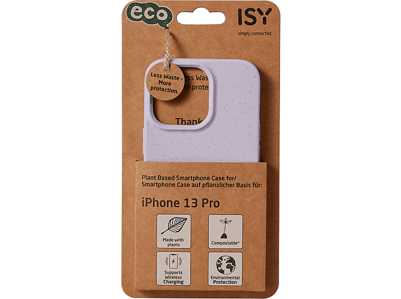 ISY ISC-6010, Bio Case, Backcover, Apple, iPhone 13 Pro, Violett ISY ISC-6010, Bio Case, Backcover, Apple, iPhone 13 Pro, Violett von ISY
