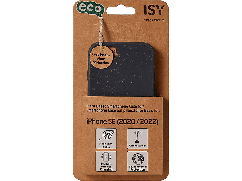 ISY ISC-6012, Bio Case, Backcover, Apple, iPhone SE, Schwarz von ISY