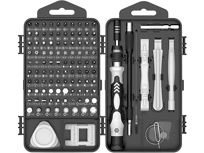 ISY ISD 1000 117-IN-1 Schraubendreher Set, Schwarz von ISY