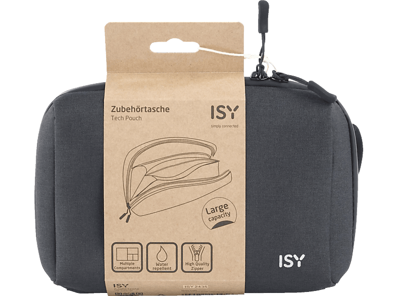 ISY ITB-1000-BK wasserabweisend, Systemtasche, Universal, Schwarz von ISY