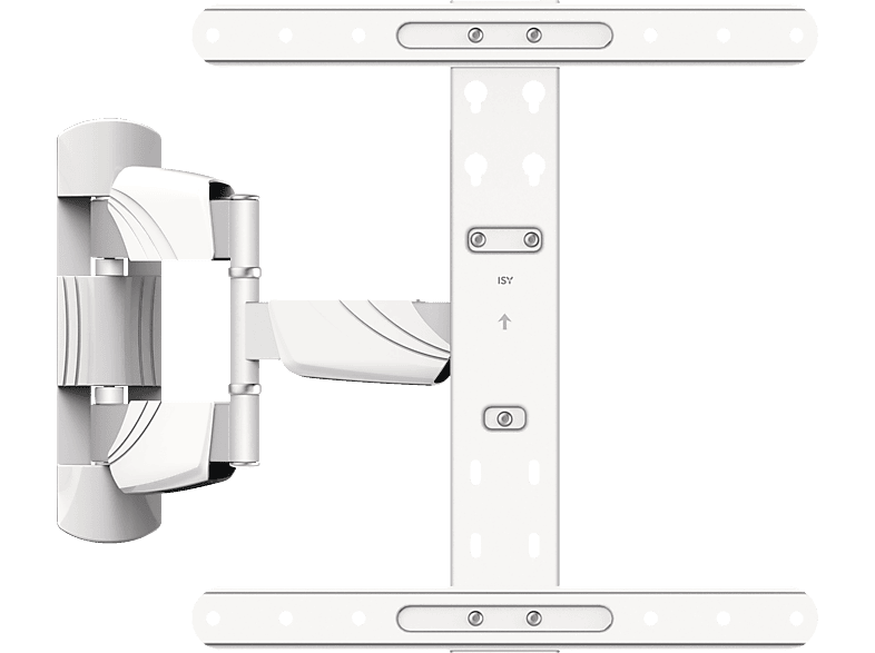 ISY IWB-6250 Wandhalterung, max. 65 Zoll, Schwenkbar, Neigbar, Weiß von ISY