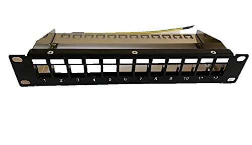 IT-Budget 10" Modulares Patchpanel für Keystone Jacks - 12 Port - geschirmt - 1HE - unbestückt - schwarz IT-Budget 10" Modulares Patchpanel für Keystone Jacks - 12 Port - geschirmt - 1HE - unbestückt - schwarz von IT-BUDGET GmbH