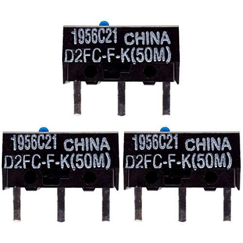 3X D2FC-F-K(50M) Mikroschalter Reparatur-Satz/Repair-Kit passend für Mäuse von Logitech, Razer, Roccat, SteelSeries und Weitere von IT-Services Irro